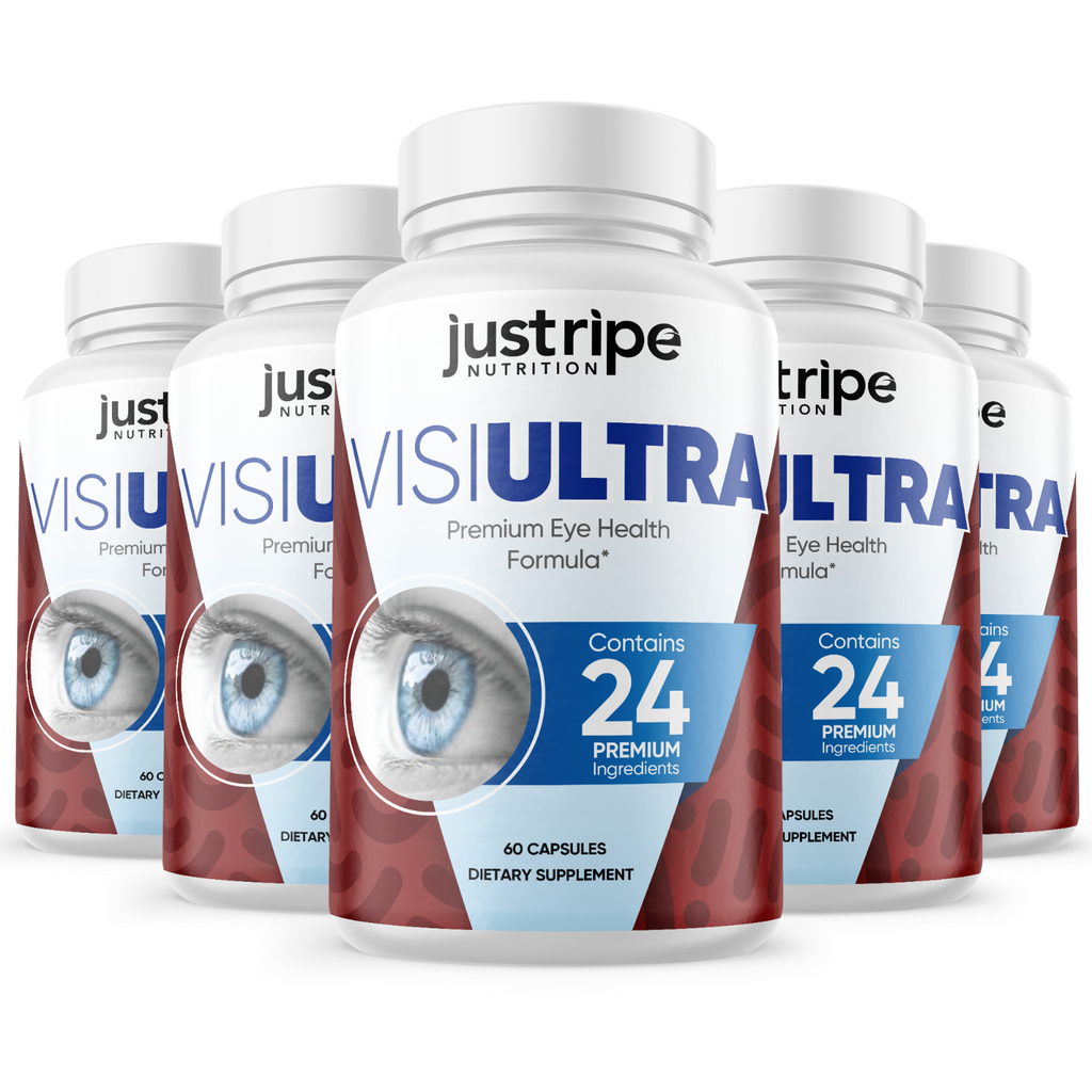 5 Pack Visiultra Premium Eye Health Supplement Supports Healthy Vision- 60 Caps