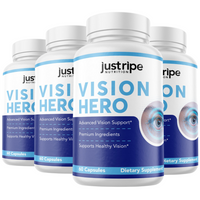 4 Pack Vision Hero Eye Supplement Supports Healthy Vision (60 Capsules)