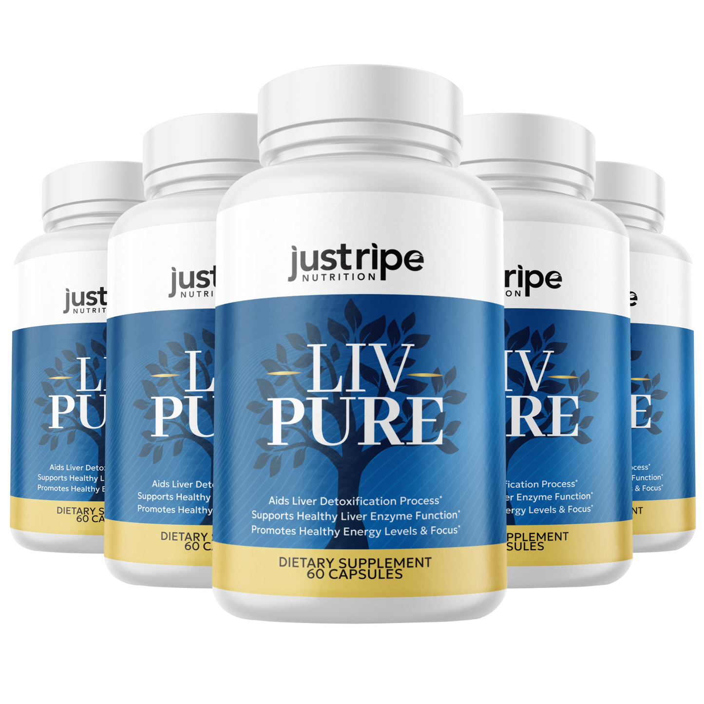 5 Pack LivPure Capsules For Liver Detox Support - Liv Pure Liver Health Formula