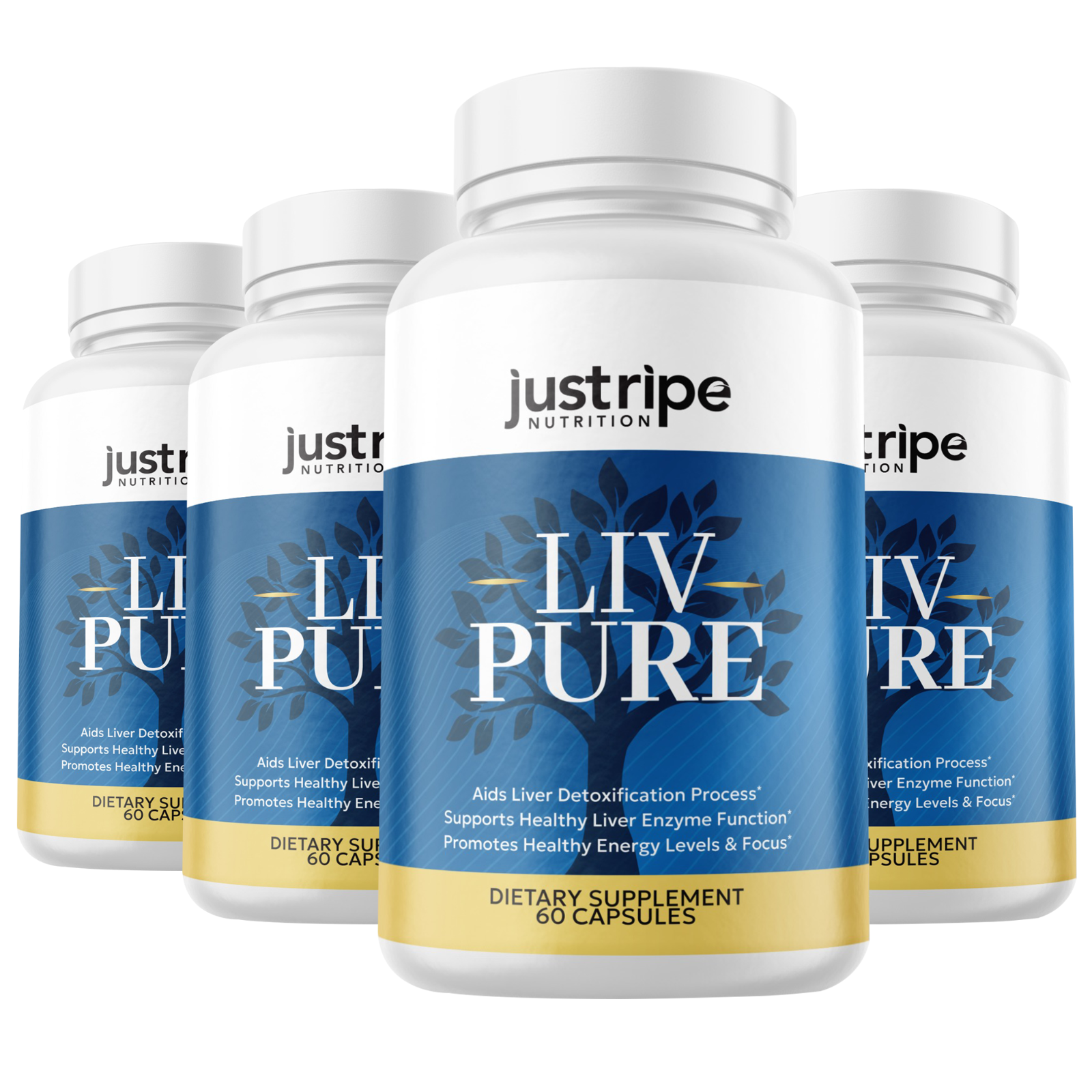 4 Pack LivPure Capsules For Liver Detox Support - Liv Pure Liver Health Formula