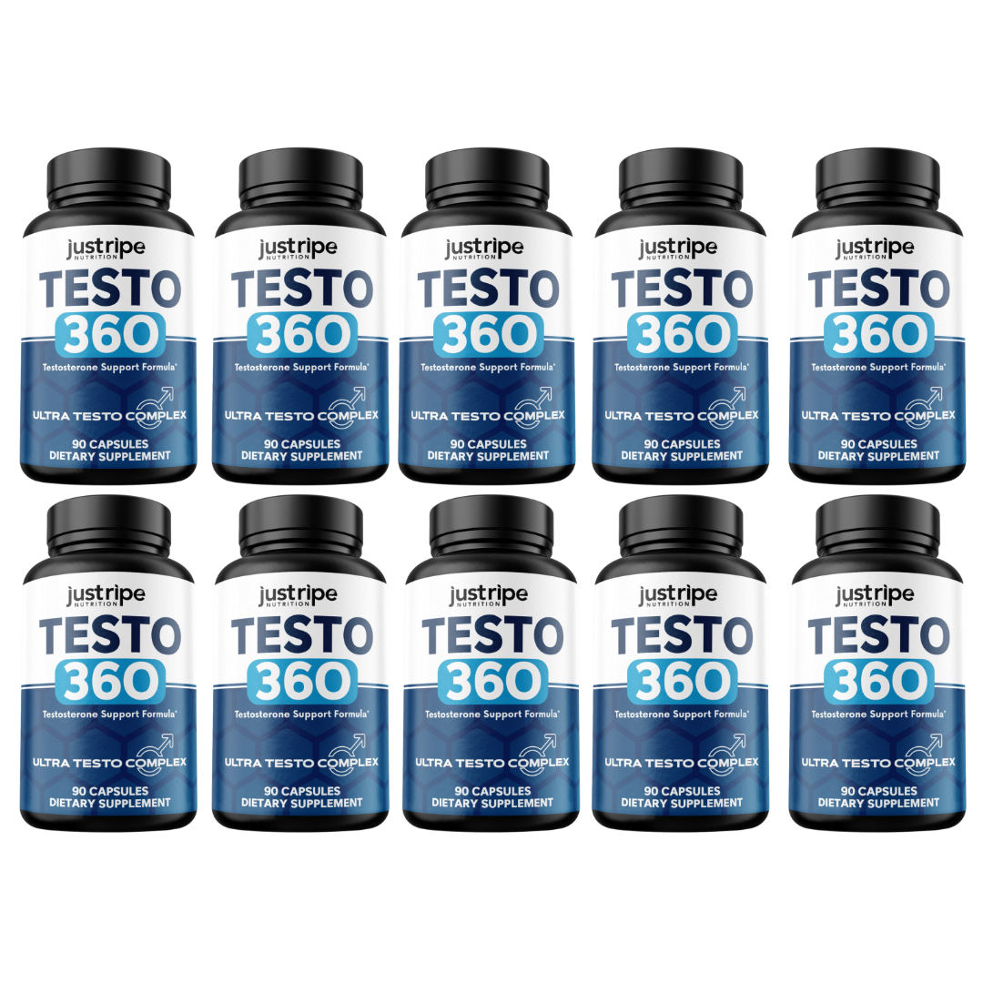 Testo 360 Supplement for Energy & Vitality w/ Tribulus Terrestris, 10 Pack