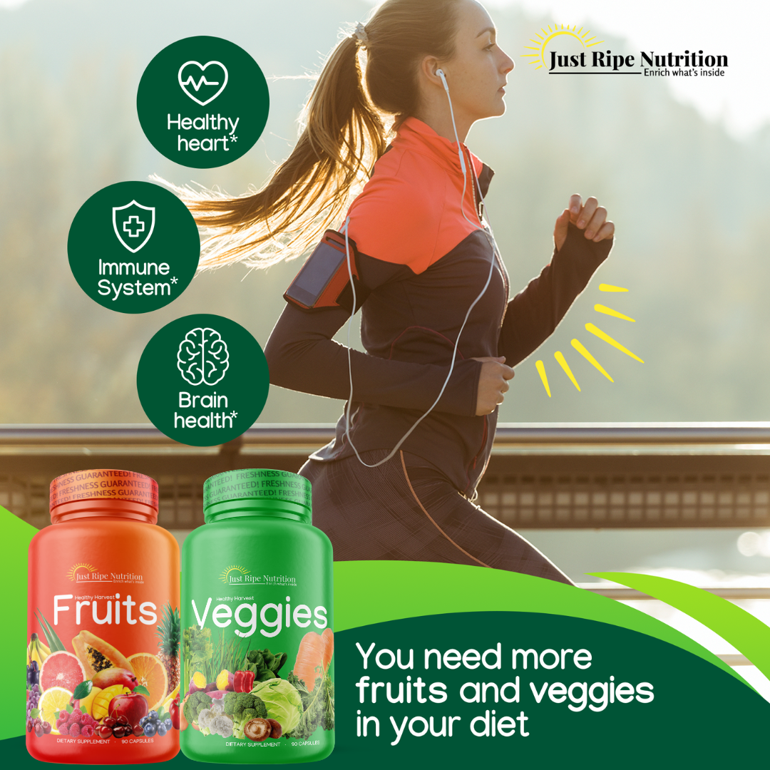 Fruits and veggies supplement by just ripe nutrition 90 fruits 90 vegg