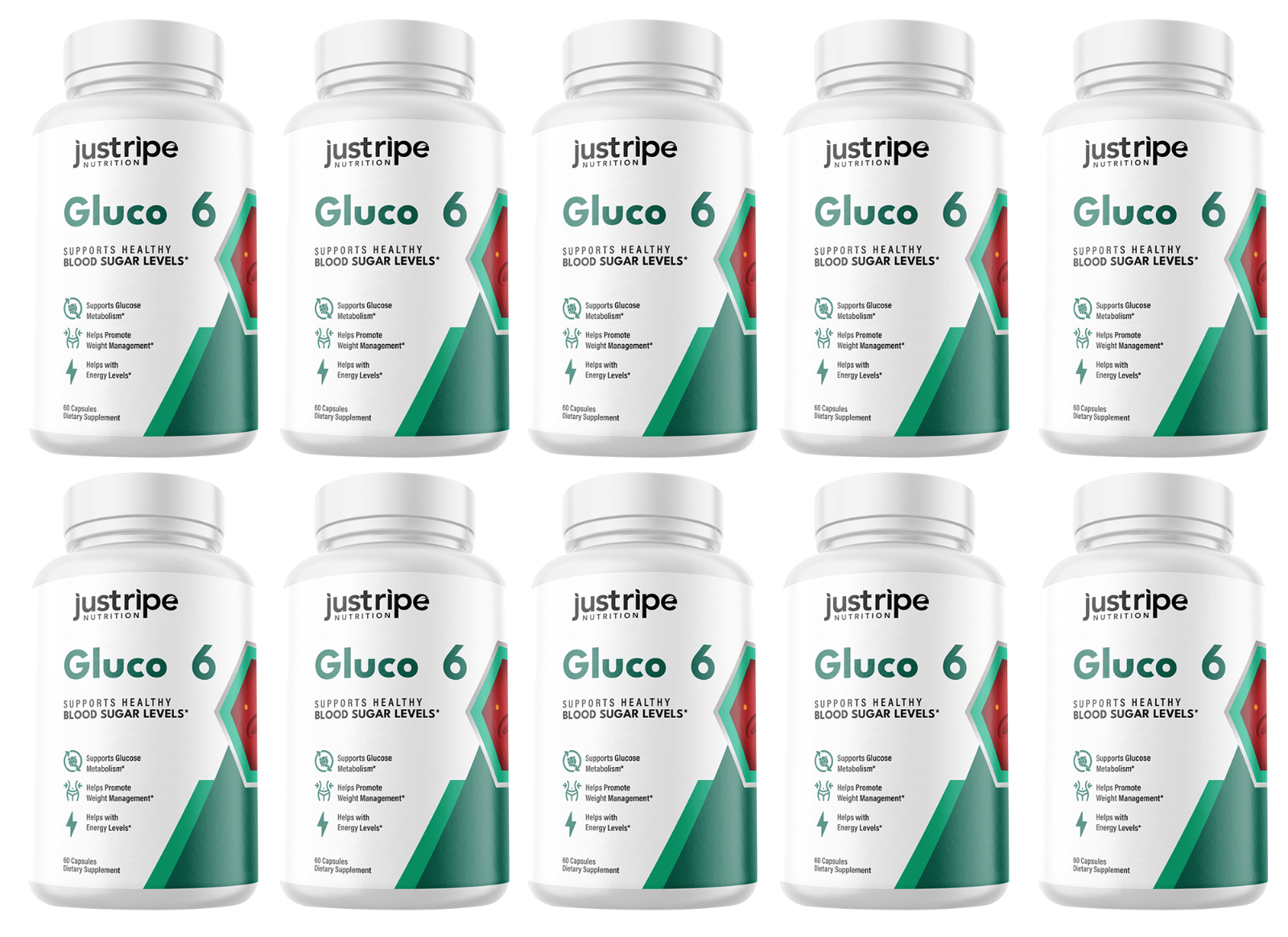 Gluco6 Supplement Advanced Formula Supports Healthy Blood Levels, 10 Pack