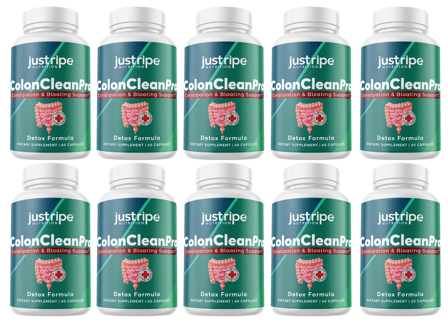 Colon Clean Pro Natural Digestive Support Supplement for Gut Health, 10 Pack