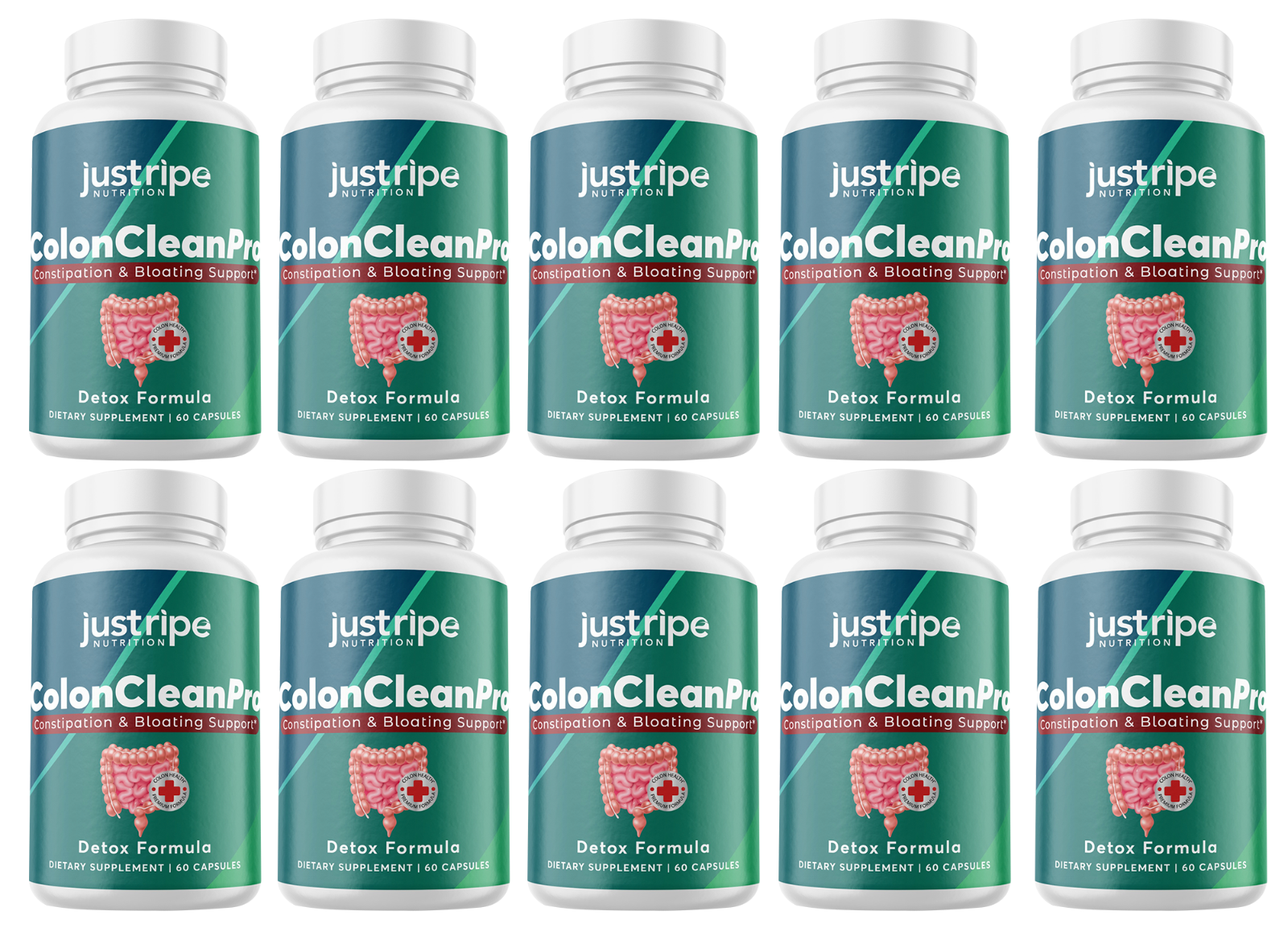 Colon Clean Pro Natural Digestive Support Supplement for Gut Health, 10 Pack