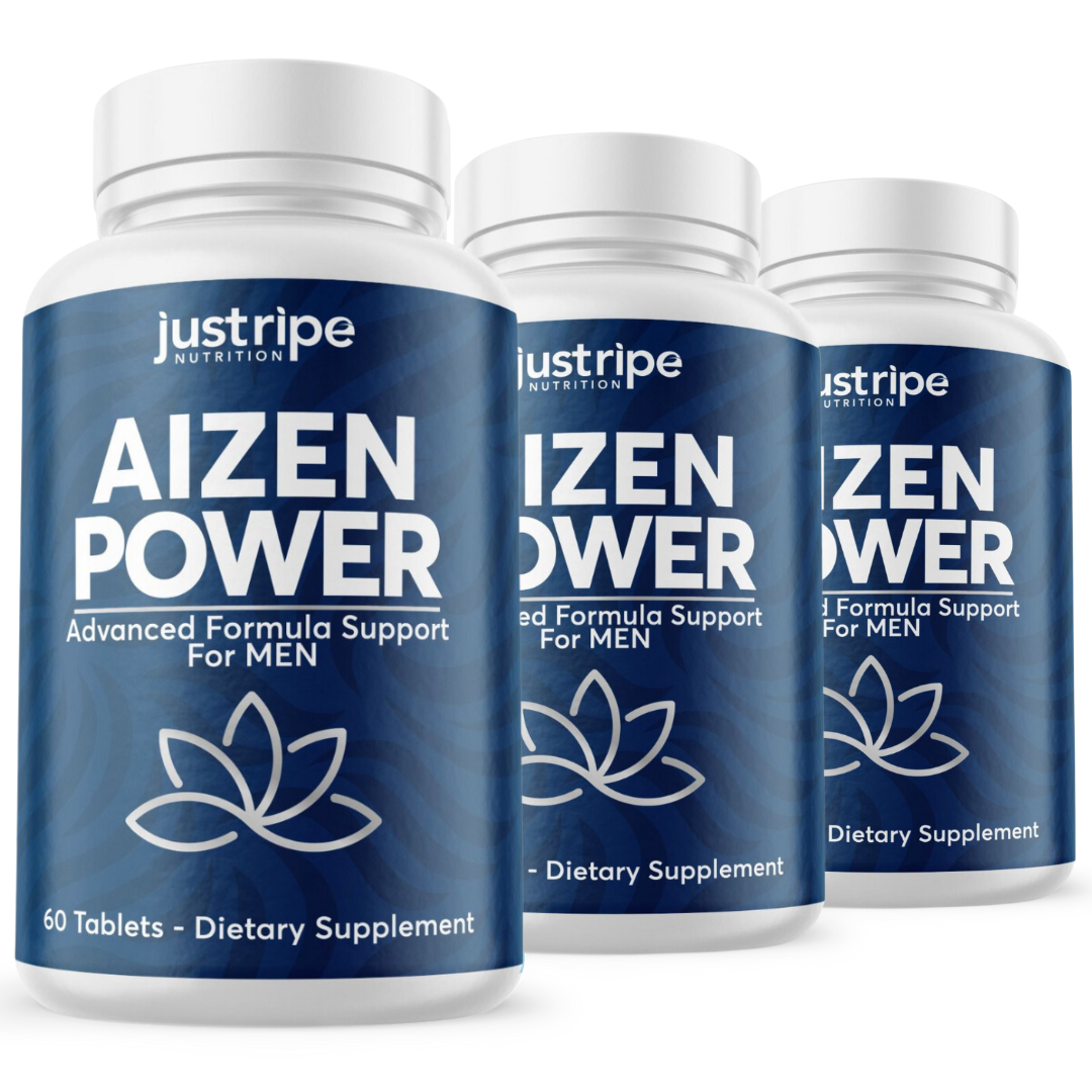 3 Pack Aizen Power Male Supplement for Drive & Energy 60ct