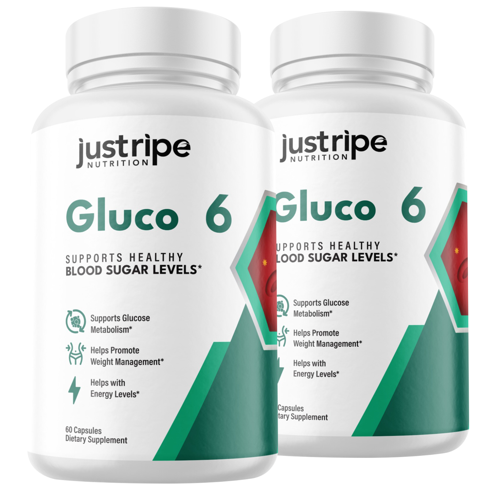 2 Pack Gluco6 Supplement Advanced Formula Supports Healthy Blood Levels -60 Caps